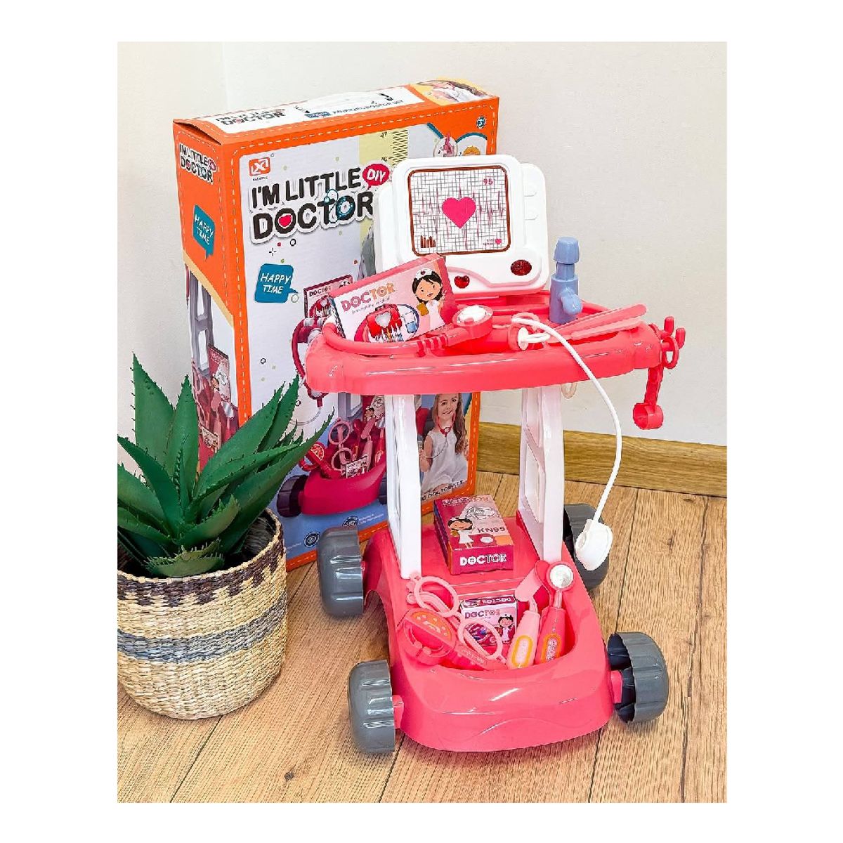 GENERICO - Carrito de Doctor Infantil Didáctico Set de Juego