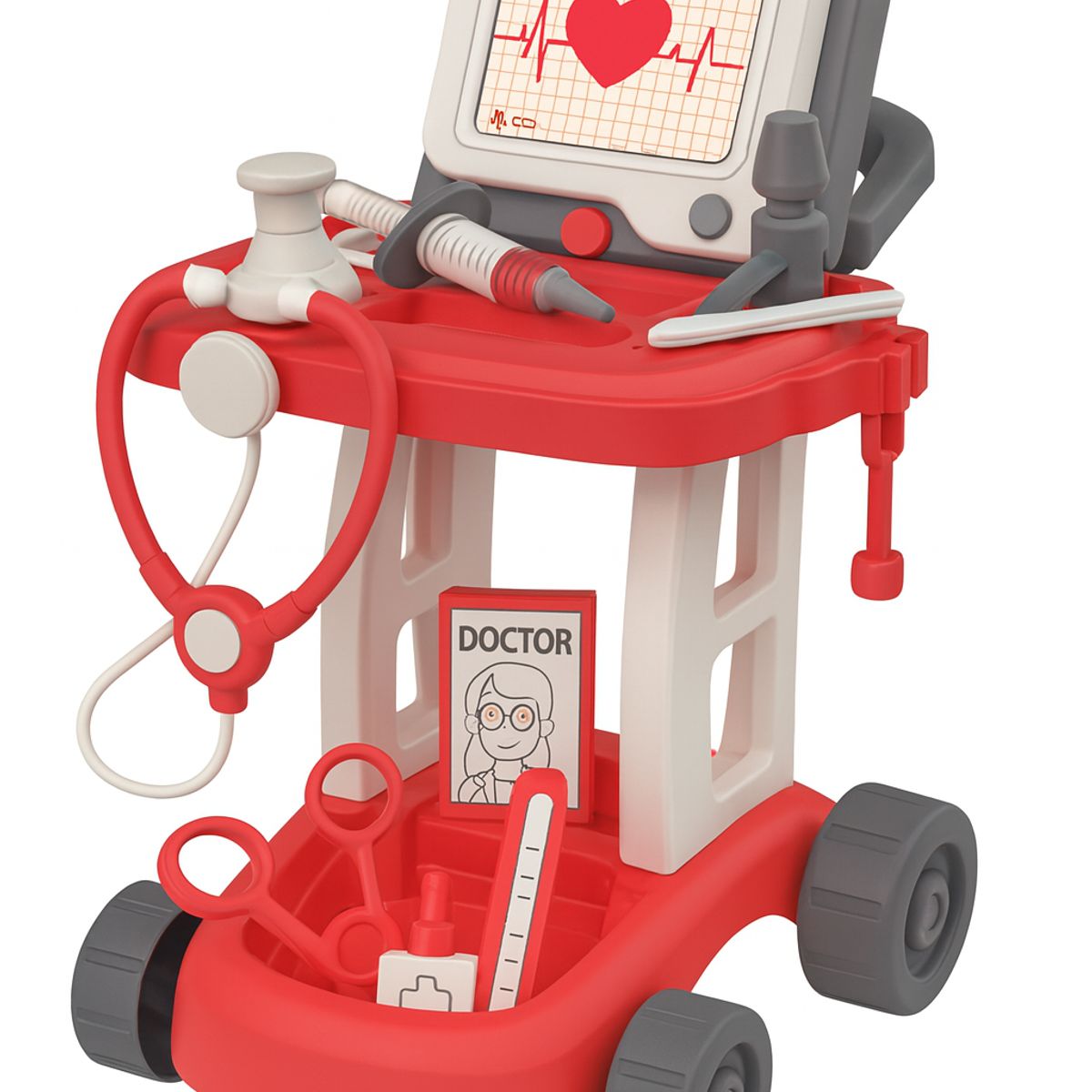 GENERICO - Carrito de Doctor Infantil Didáctico Set de Juego