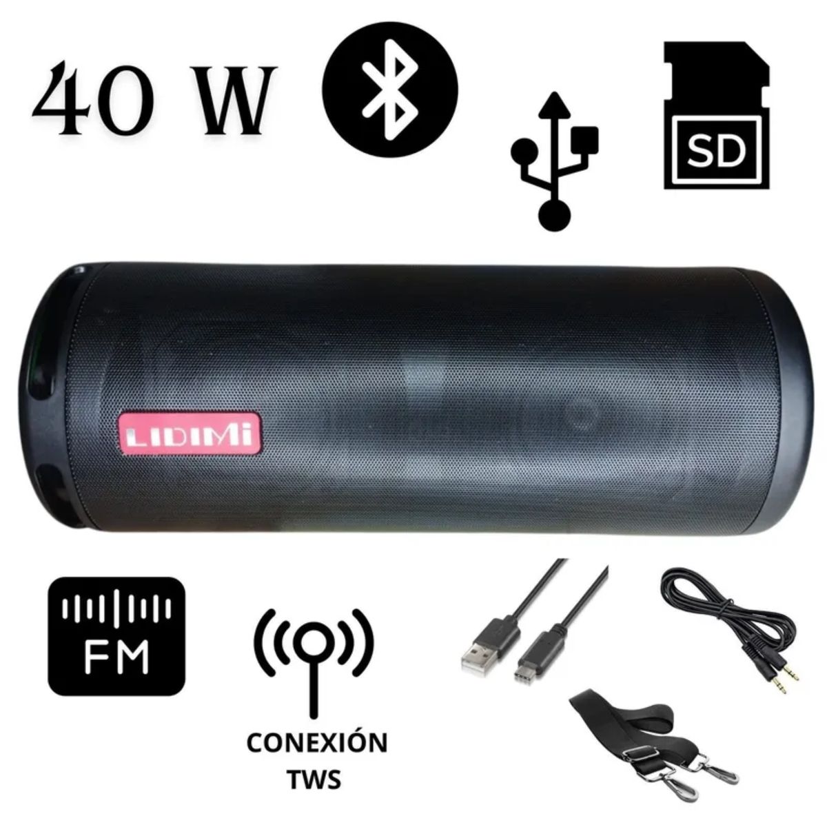 LIDIMI - Parlante Lidimi LD-S030 40W Bluetooth USB TWS