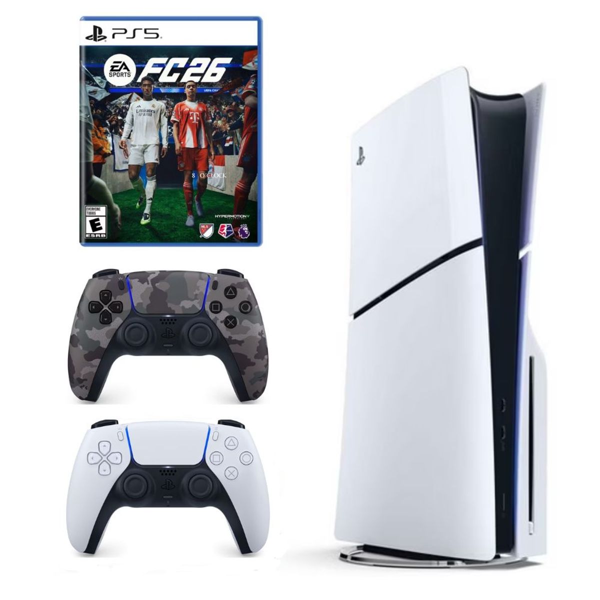SONY - Consola PlayStation 5 Slim lector de discos + Mando Camuflado + FC 26