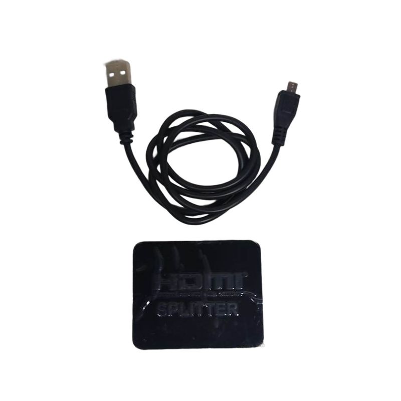 GENERICO - Splitter Hdmi 1x2 4k Full Hd Duplica Pantalla Pc Laptop