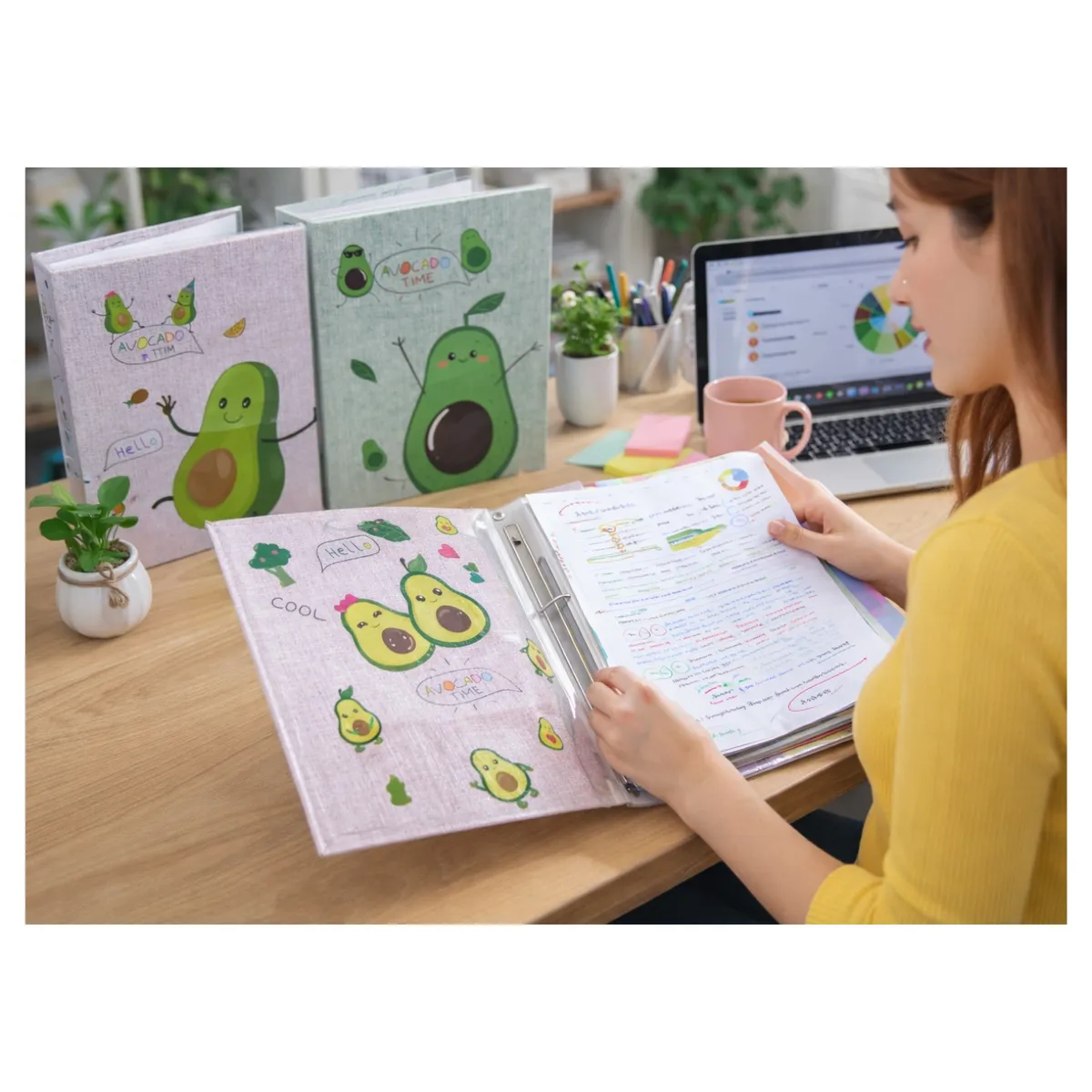 GENERICO - FOLDER A4 ARCHIVADOR DE DOCUMENTOS X6 UND KAWAII PALTA