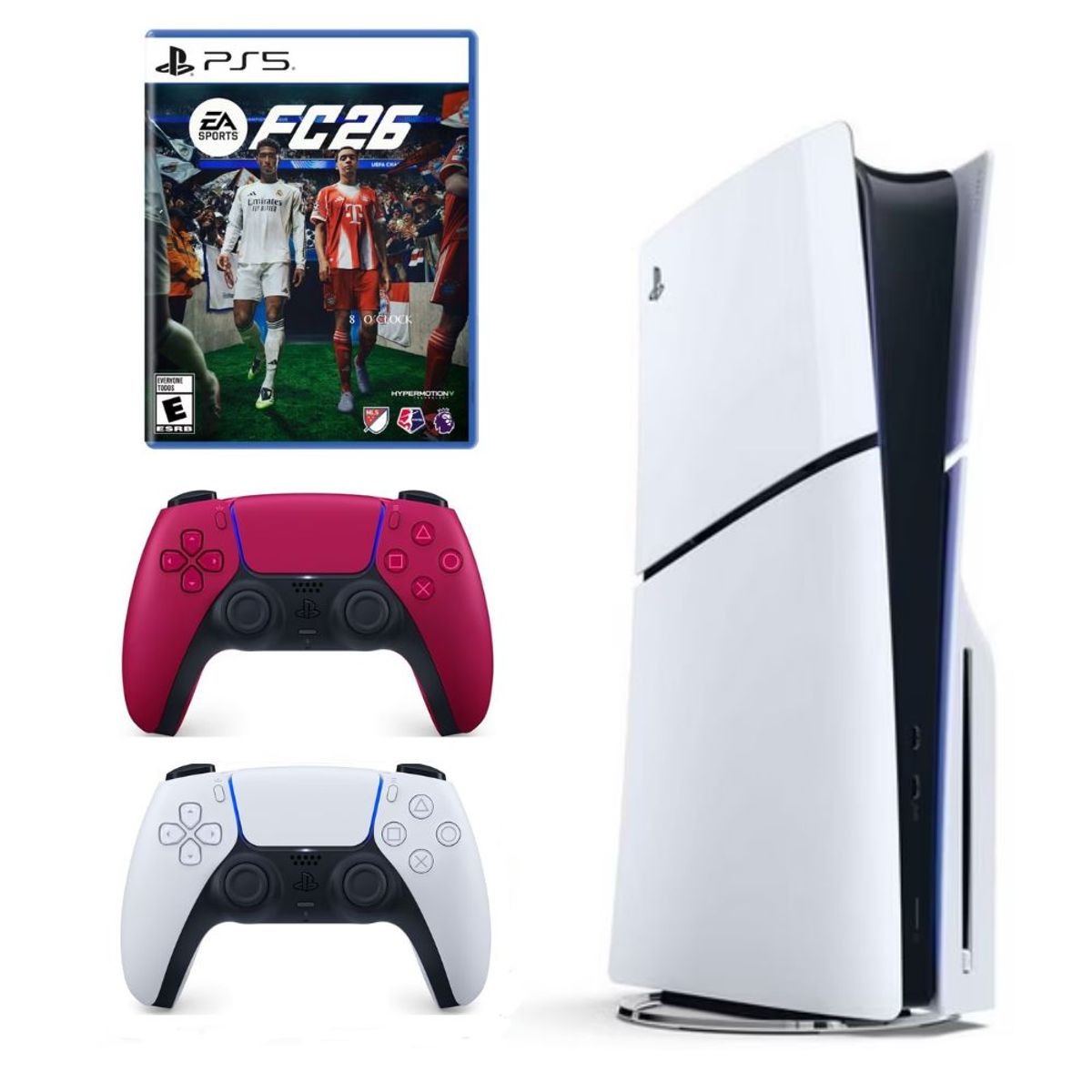 SONY - Consola PlayStation 5 Slim lector de discos + Mando Cosmic Red + FC 26