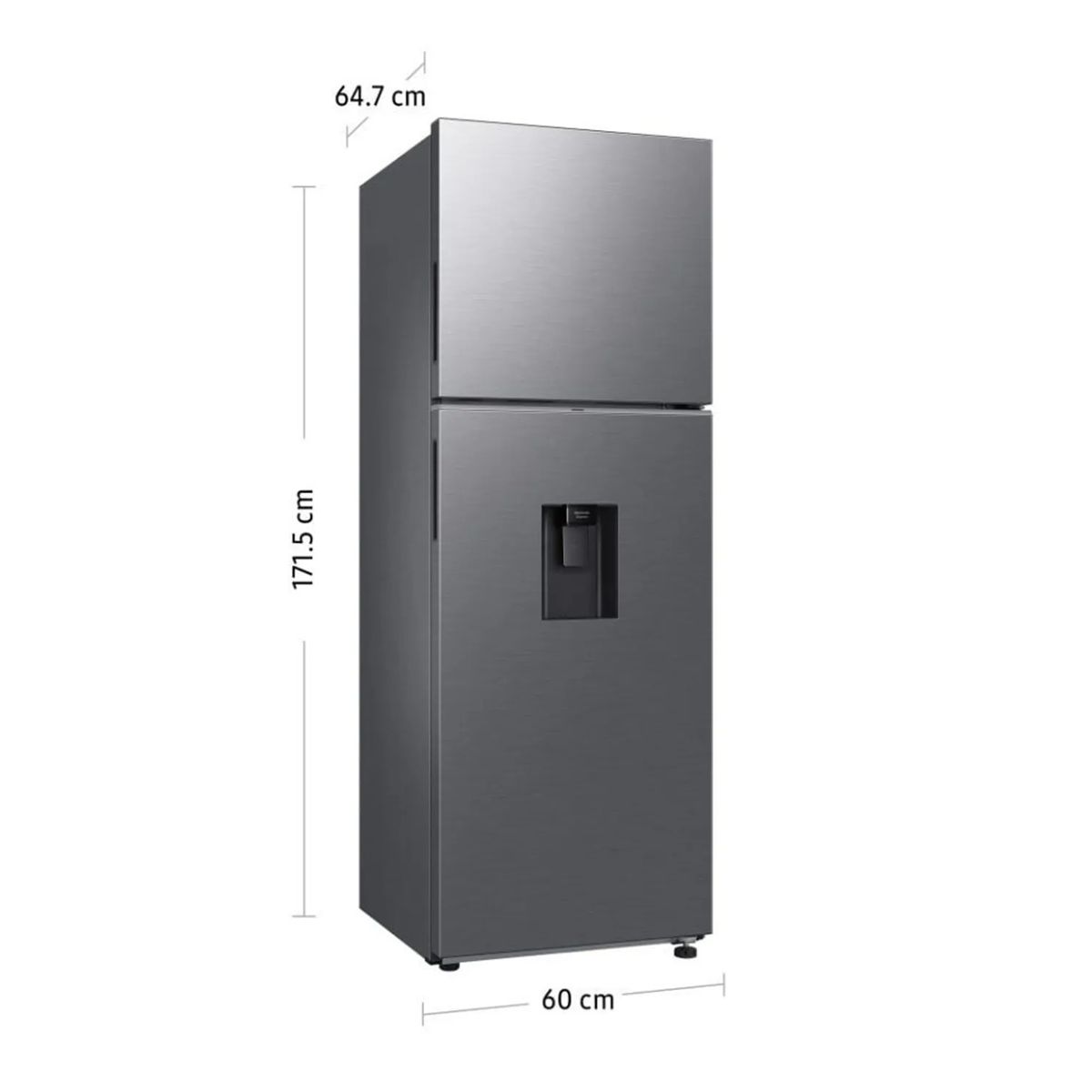 SAMSUNG - REFRIGERADORA SAMSUNG 301 LITROS TOP MOUNT FREEZER SILVER RT31DG5220S9