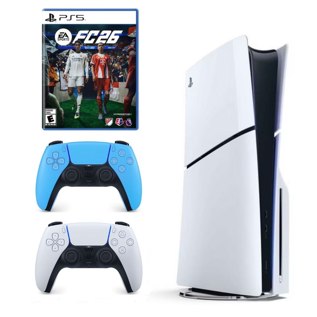 SONY - Consola PlayStation 5 Slim lector de discos + Mando Celeste + FC 26