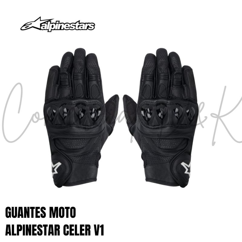 ALPINESTARS - GUANTES PARA MOTO ALPINESTAR CELER V1 NEGRO