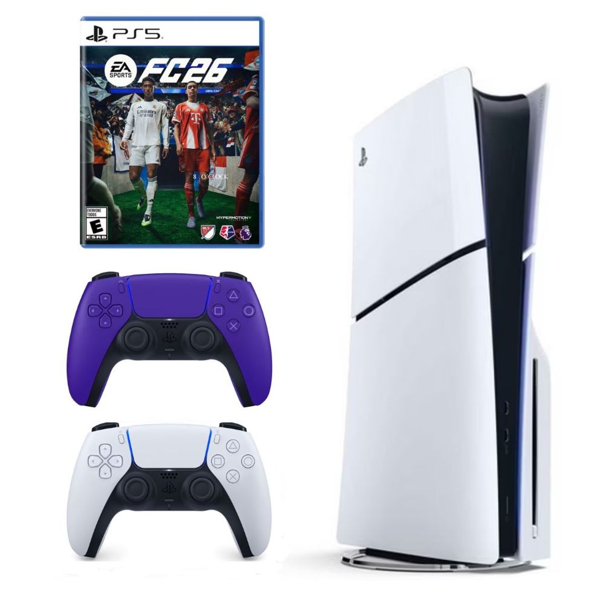 SONY - Consola PlayStation 5 + Mando Dualsense Morado + FC 26