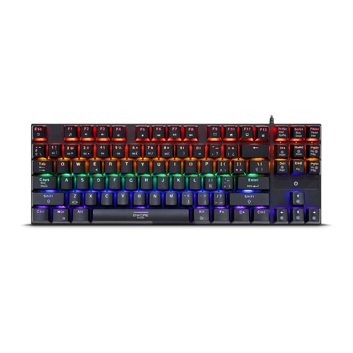 ENKORE - TECLADO GAMER MECANICO 80% SWITCH ROJO ENKORE