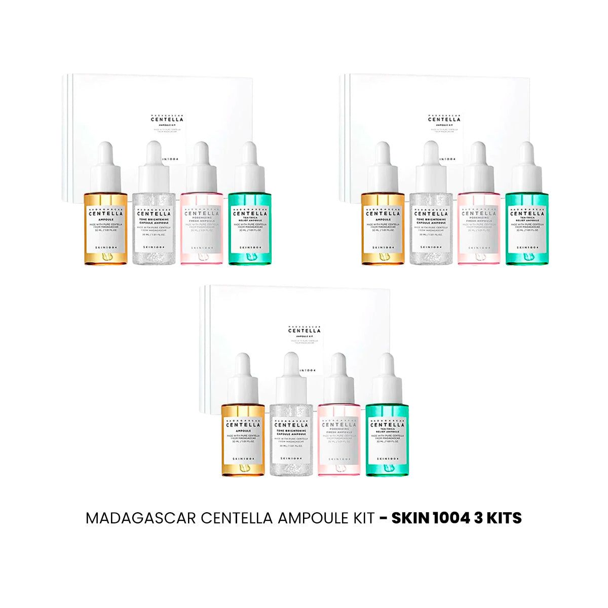 SKIN1004 - Kit De Ampollas De Centella Madagascar Centella Ampoule 3 Uni