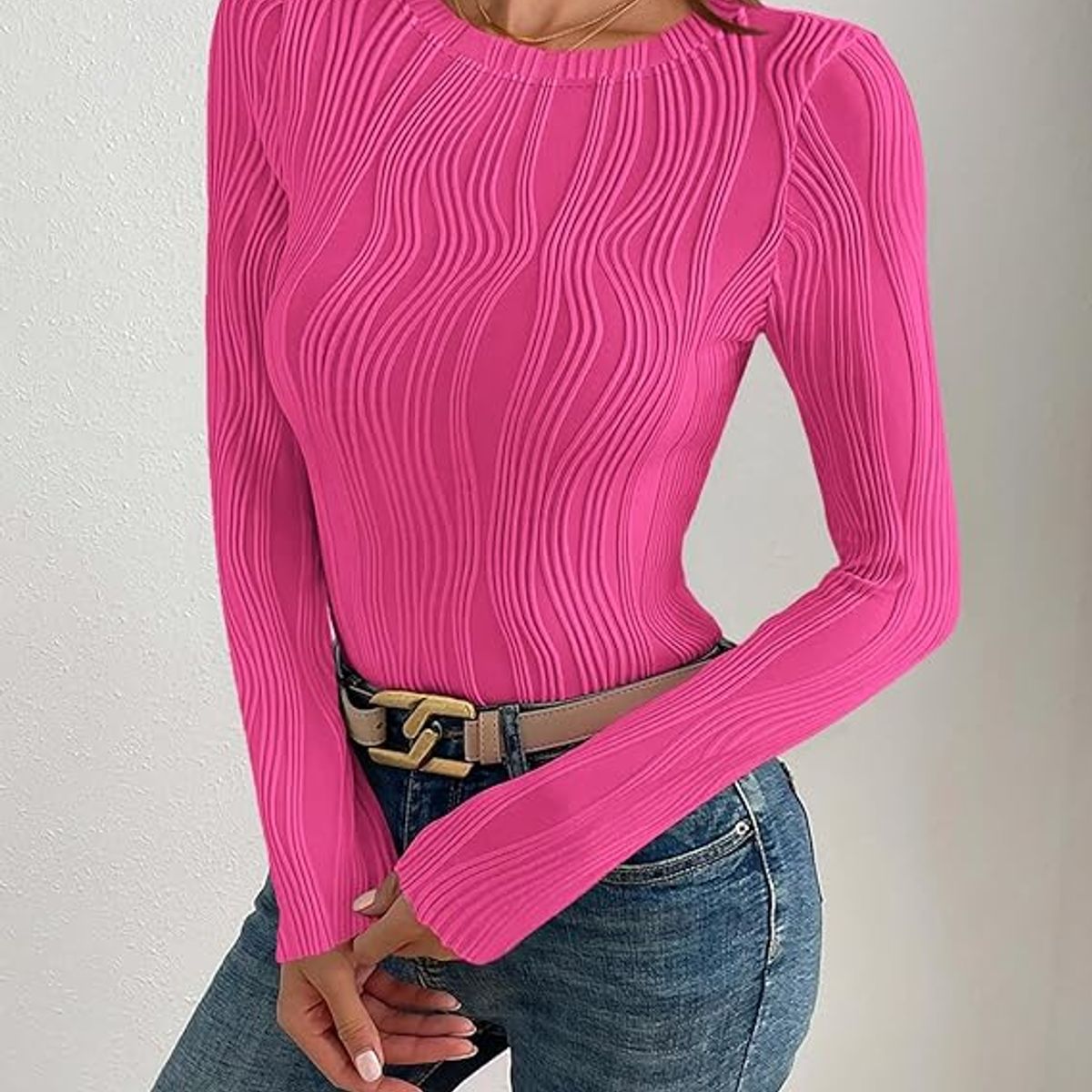 GENERICO - Top Manga Larga Tipo Shein