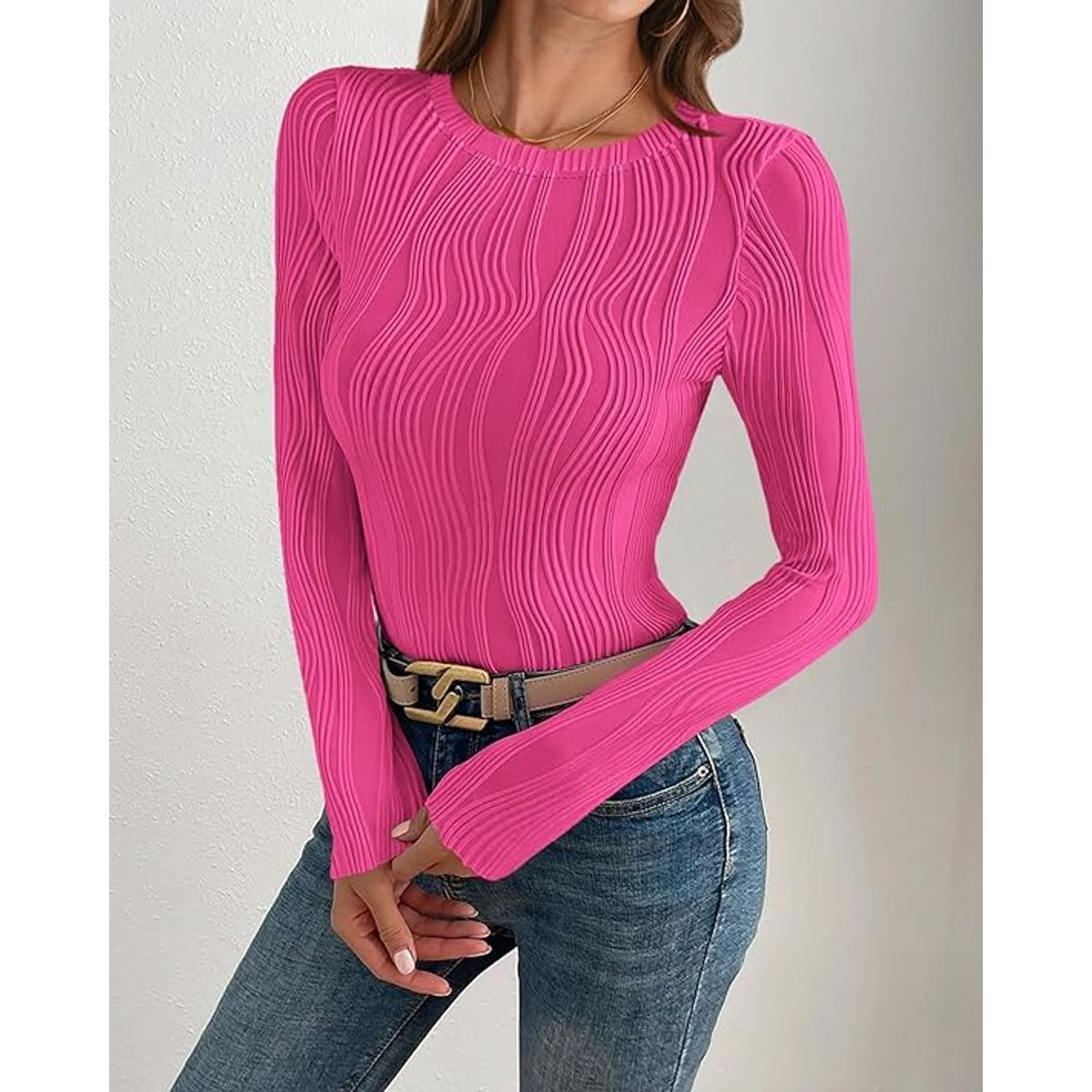 GENERICO - Top Manga Larga Tipo Shein