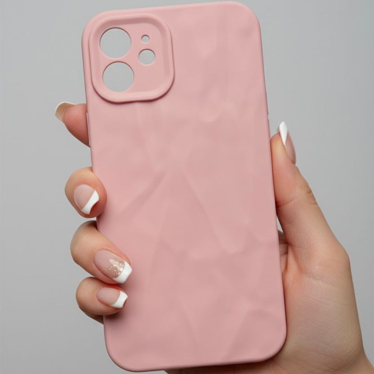 GENERICO - Case de Silicona con detalle geometrico - IPHONE 12