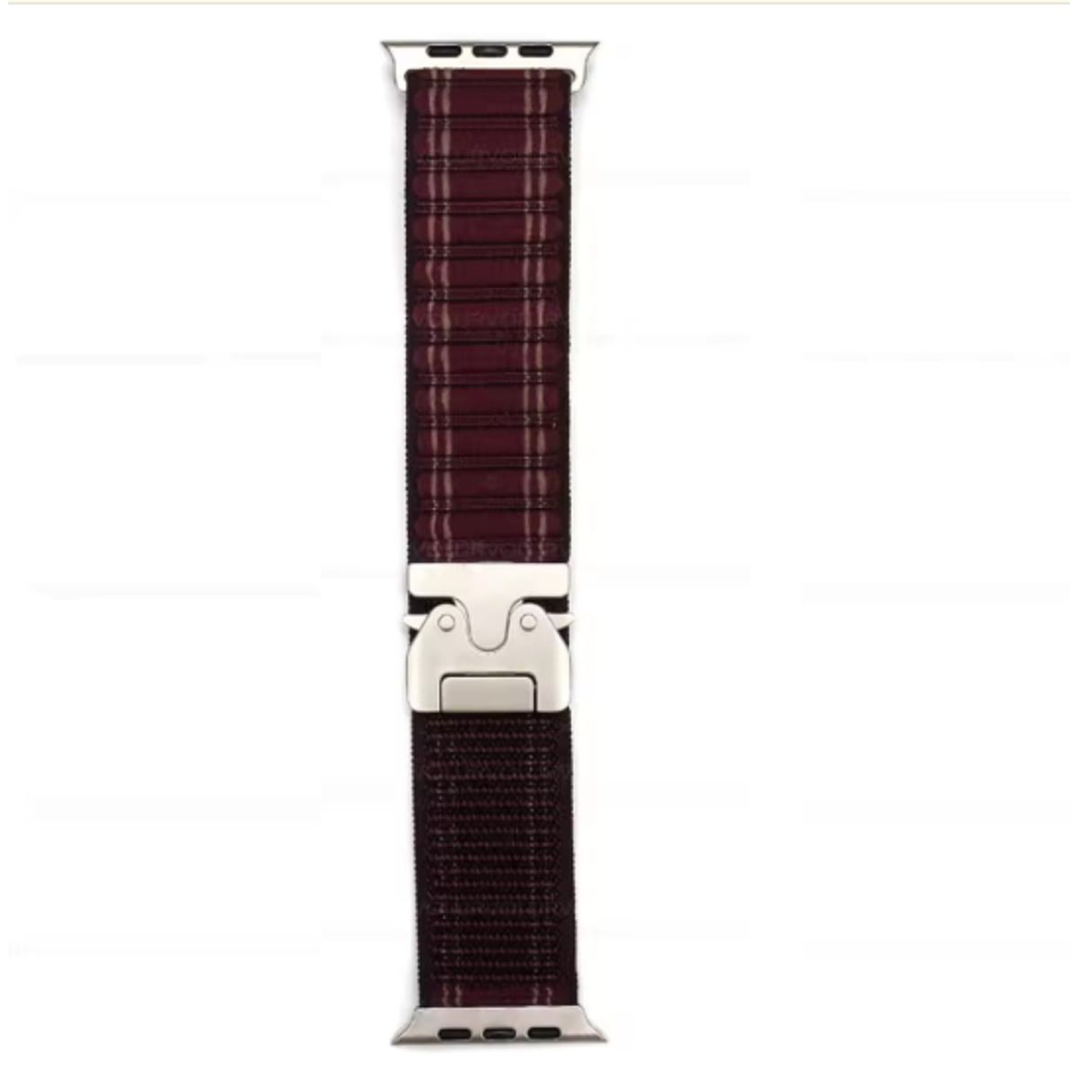 GENERICO - Correa Elastic con Hebilla para Apple Watch 46mm - Vinotinto