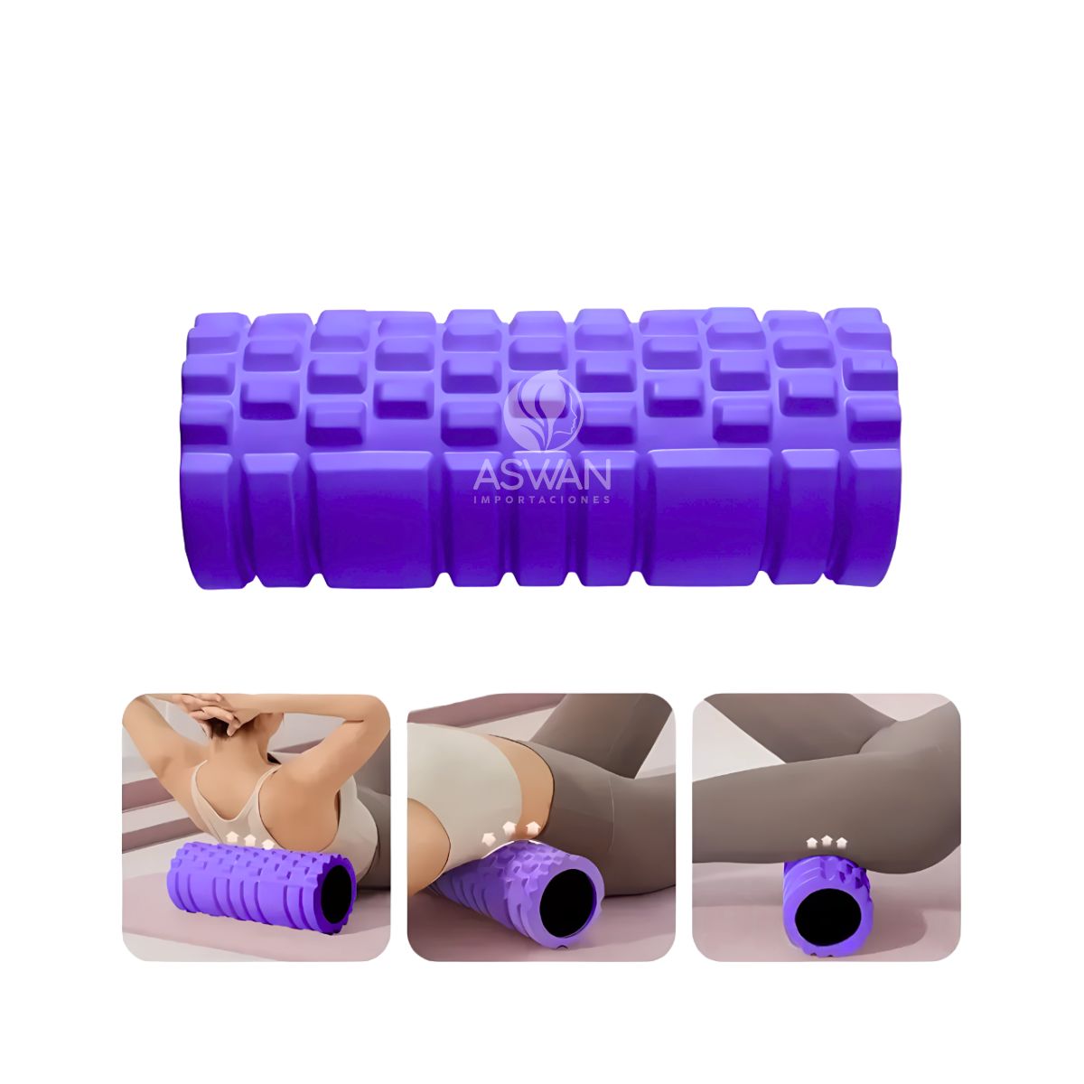 GENERICO - Roller Yoga Eco Masajeador Morado