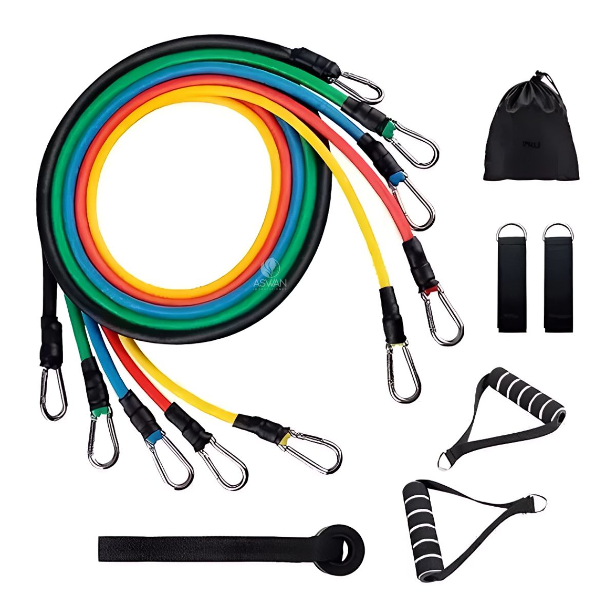 GENERICO - Kit de 5 Ligas de Resistencia - XFIT