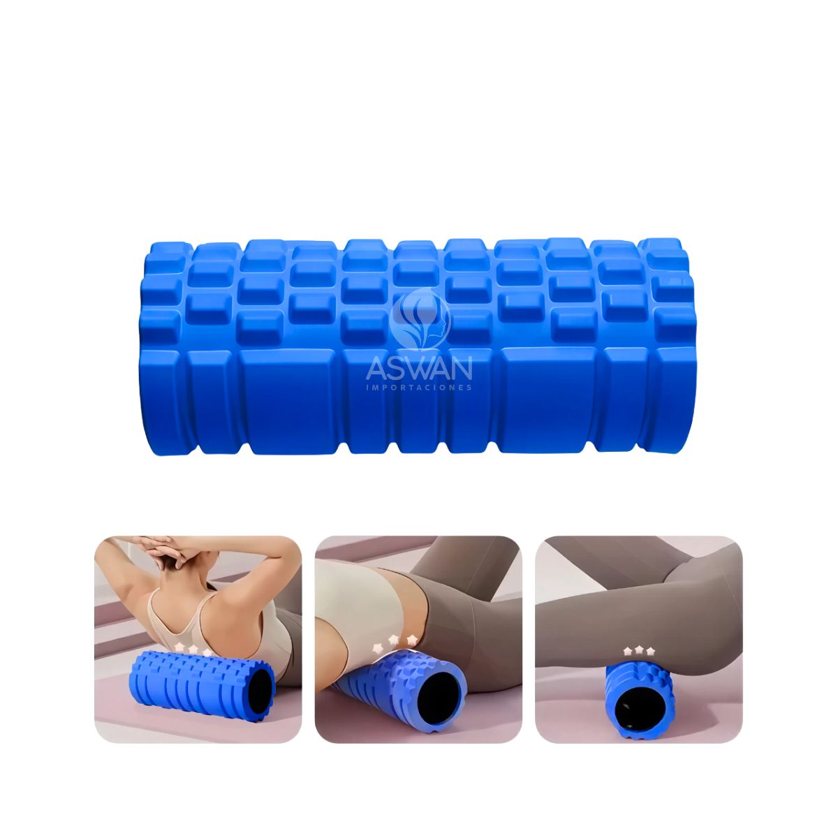 GENERICO - Roller Yoga Eco Masajeador Azul