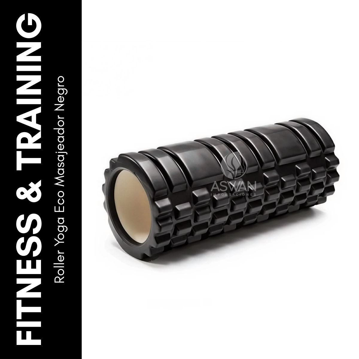 GENERICO - Roller Yoga Eco Masajeador Negro