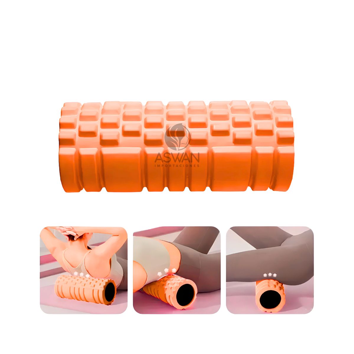 GENERICO - Roller Yoga Eco Masajeador Naranja