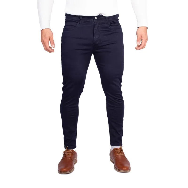 GENERICO - Pantalón Drill Pitillo de Caballero Marlon Color Azúl Noche