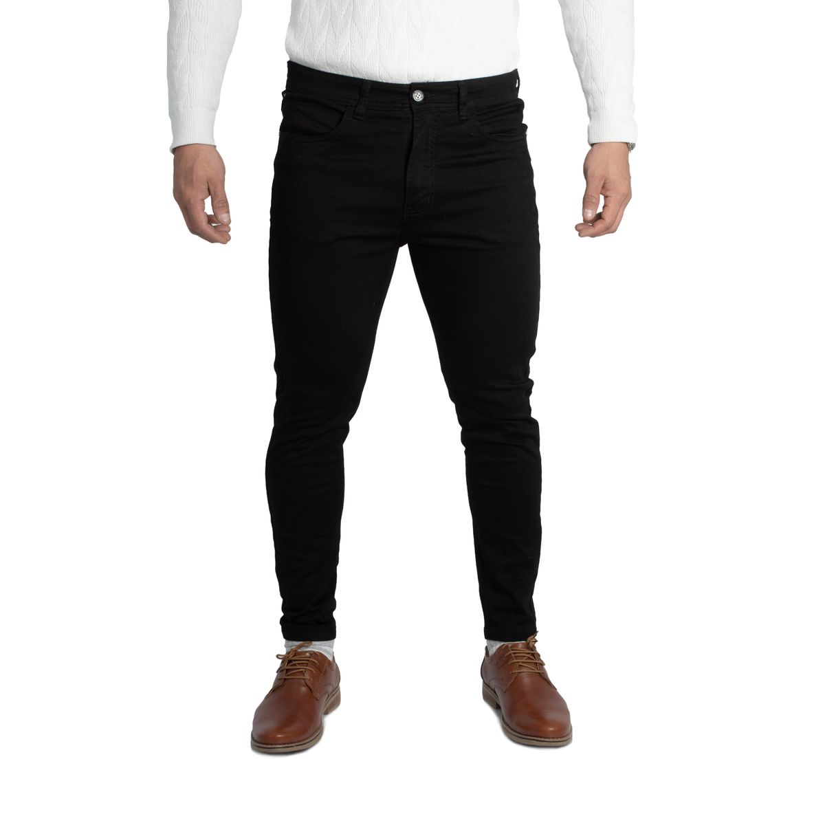 GENERICO - Pantalón Drill Pitillo de Caballero Marlon Color Negro