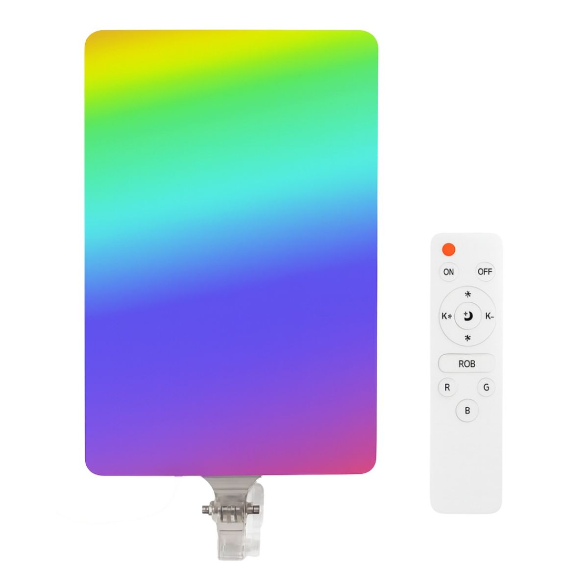 GENERICO - Panel de Luz LED RGB 100W PM-48 con Control Remoto y Botones