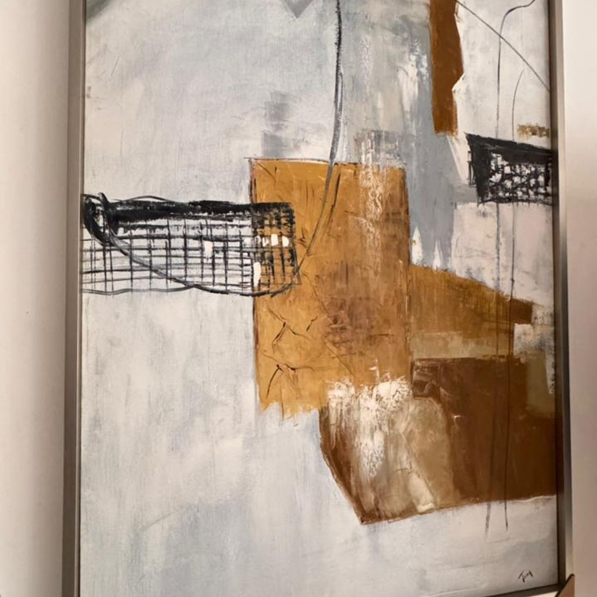 GENERICO - Cuadro decorativo al oleo abstracto 119x80 cm