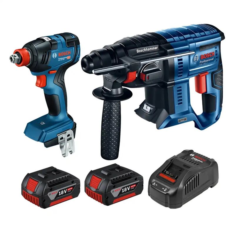BOSCH - Llave de Impacto GDX 18V-200 + Rotomartillo SDS Plus GBH 180-Li BOSCH