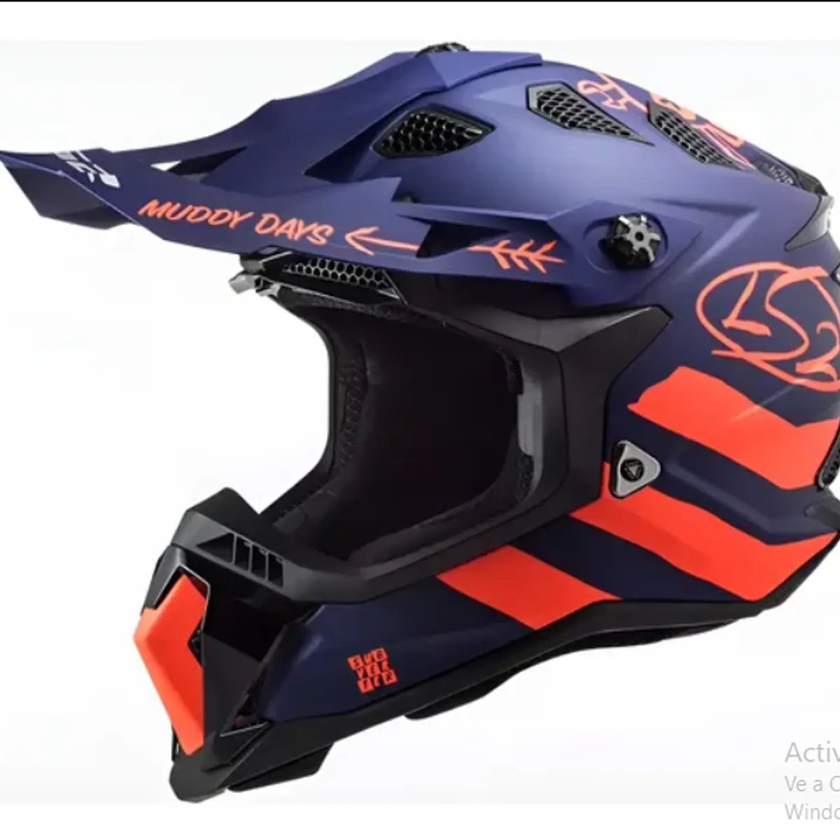 LS2 - CASCO MOTO LS2 CROSS MX 700 MATE SOLID SUBVERTER AZUL