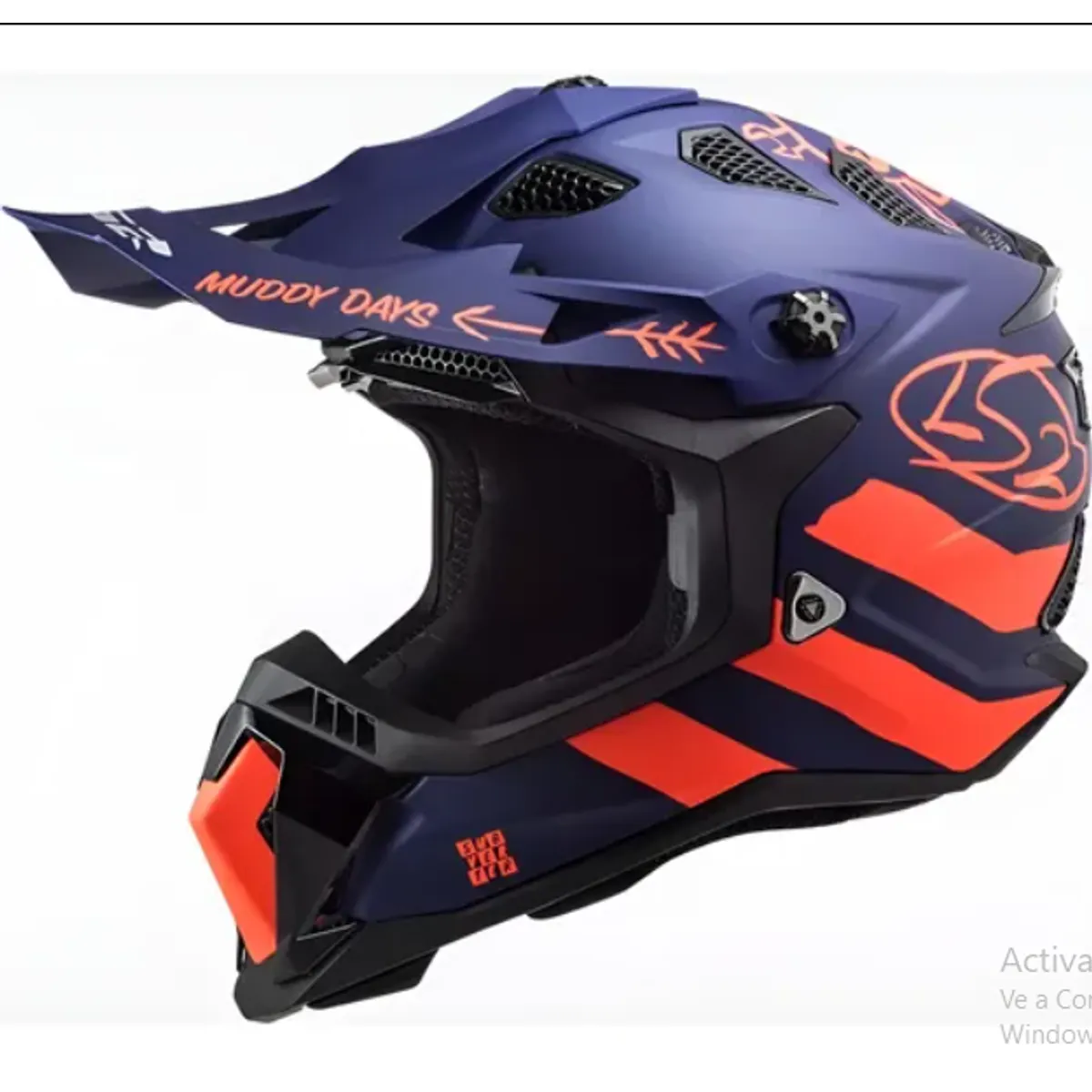 LS2 - CASCO MOTO LS2 CROSS MX 700 MATE SOLID SUBVERTER AZUL