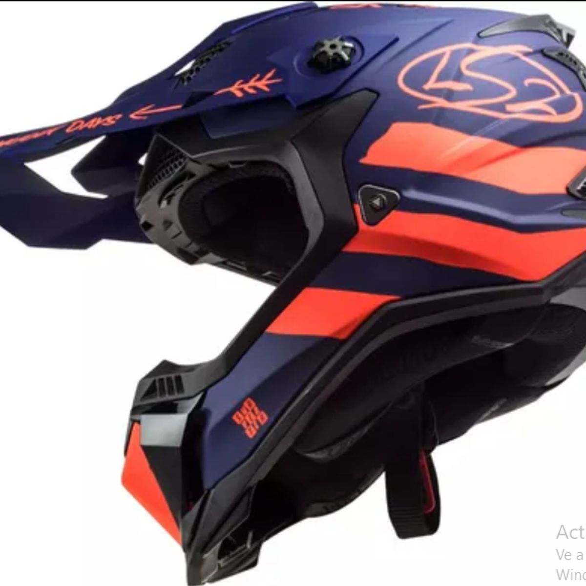 LS2 - CASCO MOTO LS2 CROSS MX 700 MATE SOLID SUBVERTER AZUL