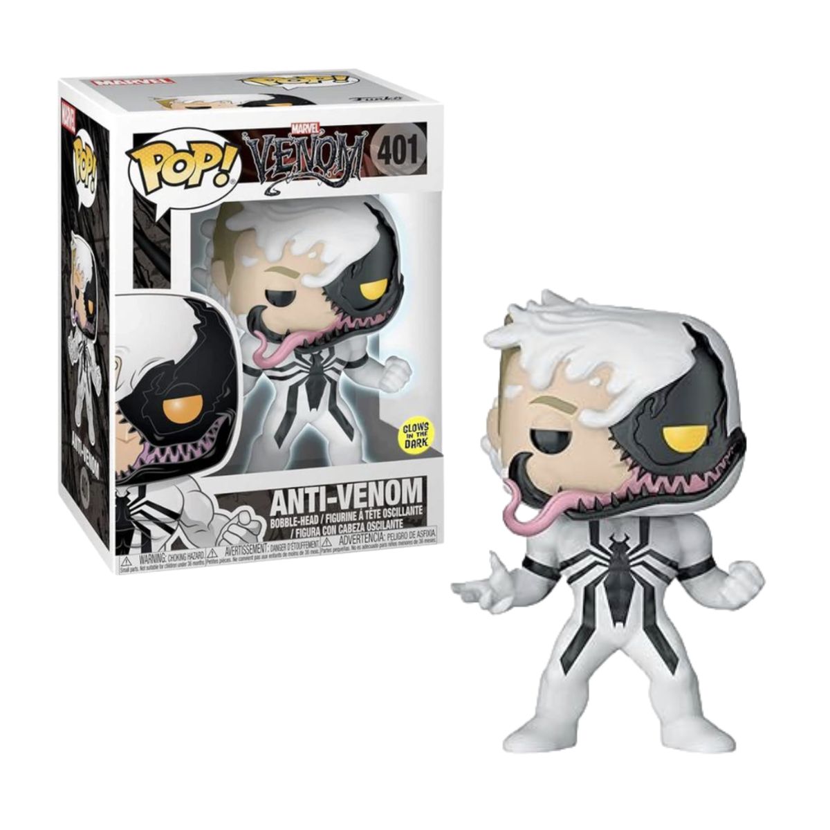 FUNKO - Anti Venom Funko Pop 401 Exclusivo Glow in the Dark Raro