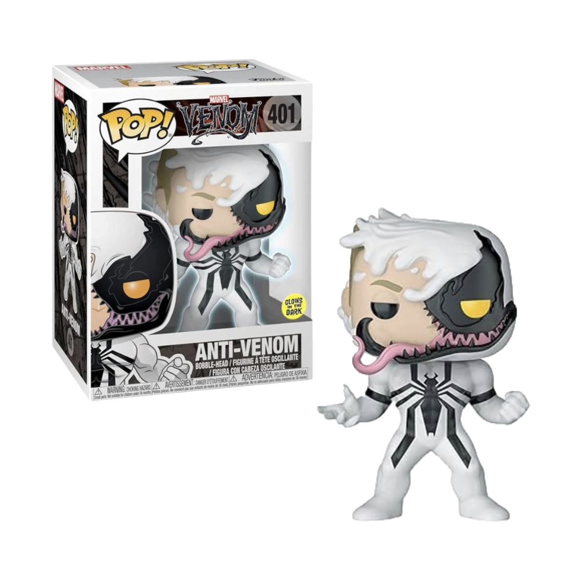 FUNKO - Anti Venom Funko Pop 401 Exclusivo Glow in the Dark Raro