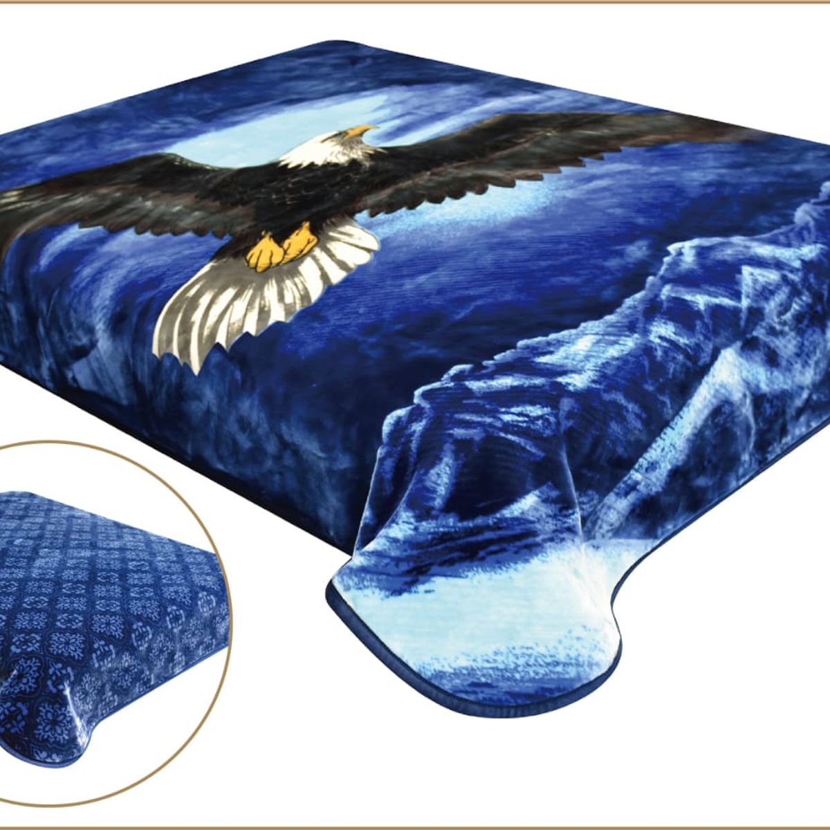 GENERICO - FRAZADAS 8 KILOS HAIRIFON - DISEÑO REVERSIBLE