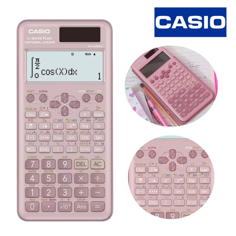 CASIO - Calculadora Científica Casio Fx-991ES PLUS 2da Edición Especial ROSADO