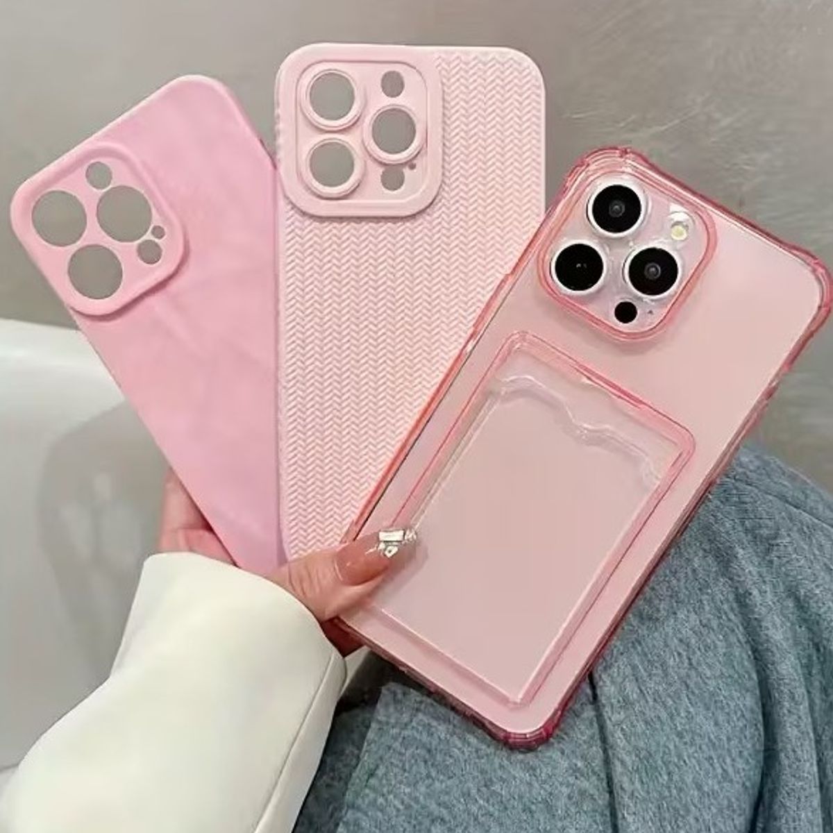 GENERICO - Case  de Silicona con tarjetero - IPHONE 12