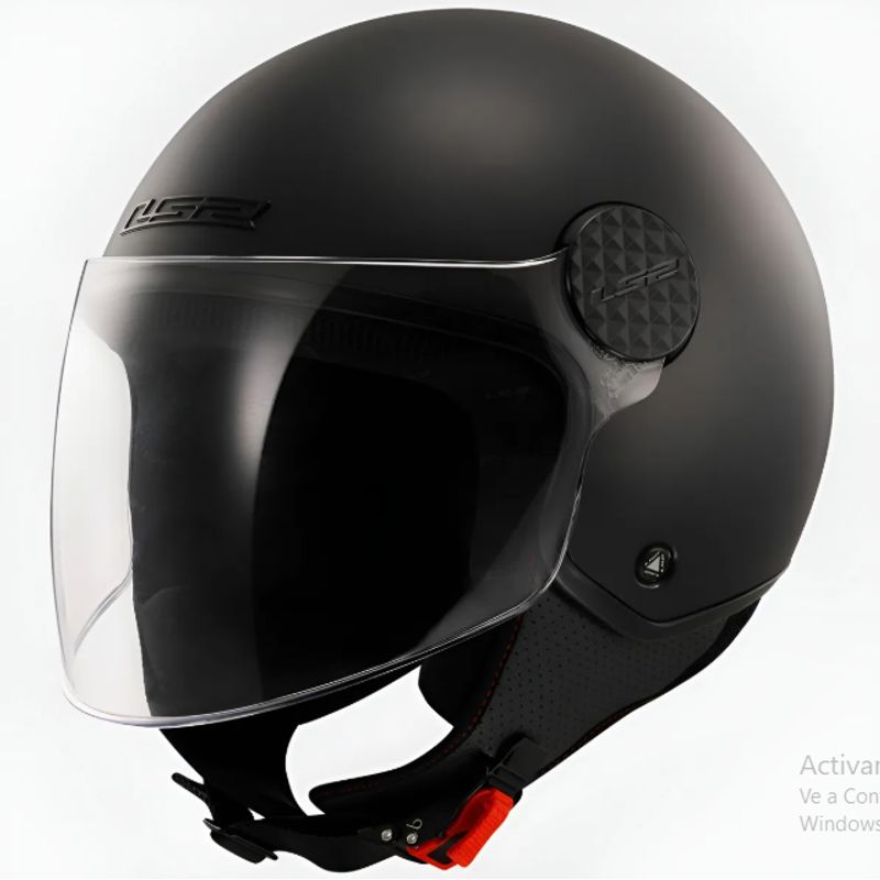 LS2 - CASCO MOTO OFF558 LS2 ABIERTO SPHERE LUX NEGRO SOLIDO