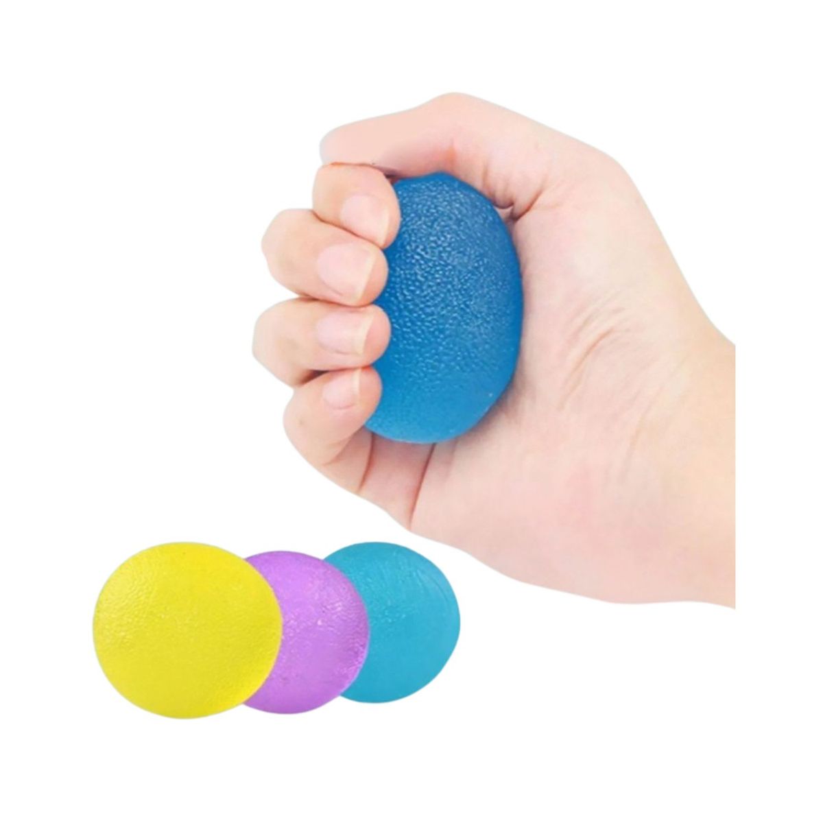GENERICO - Pack Pelotas de Silicona para Estrés Resistencia Terapia Física