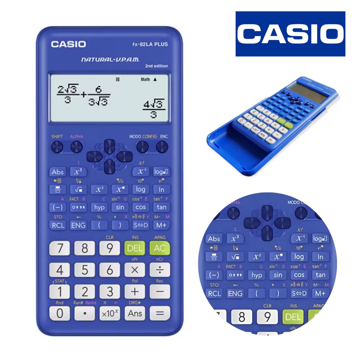 CASIO - Calculadora Científica Casio FX-82LA PLUS-2 BU  Azul