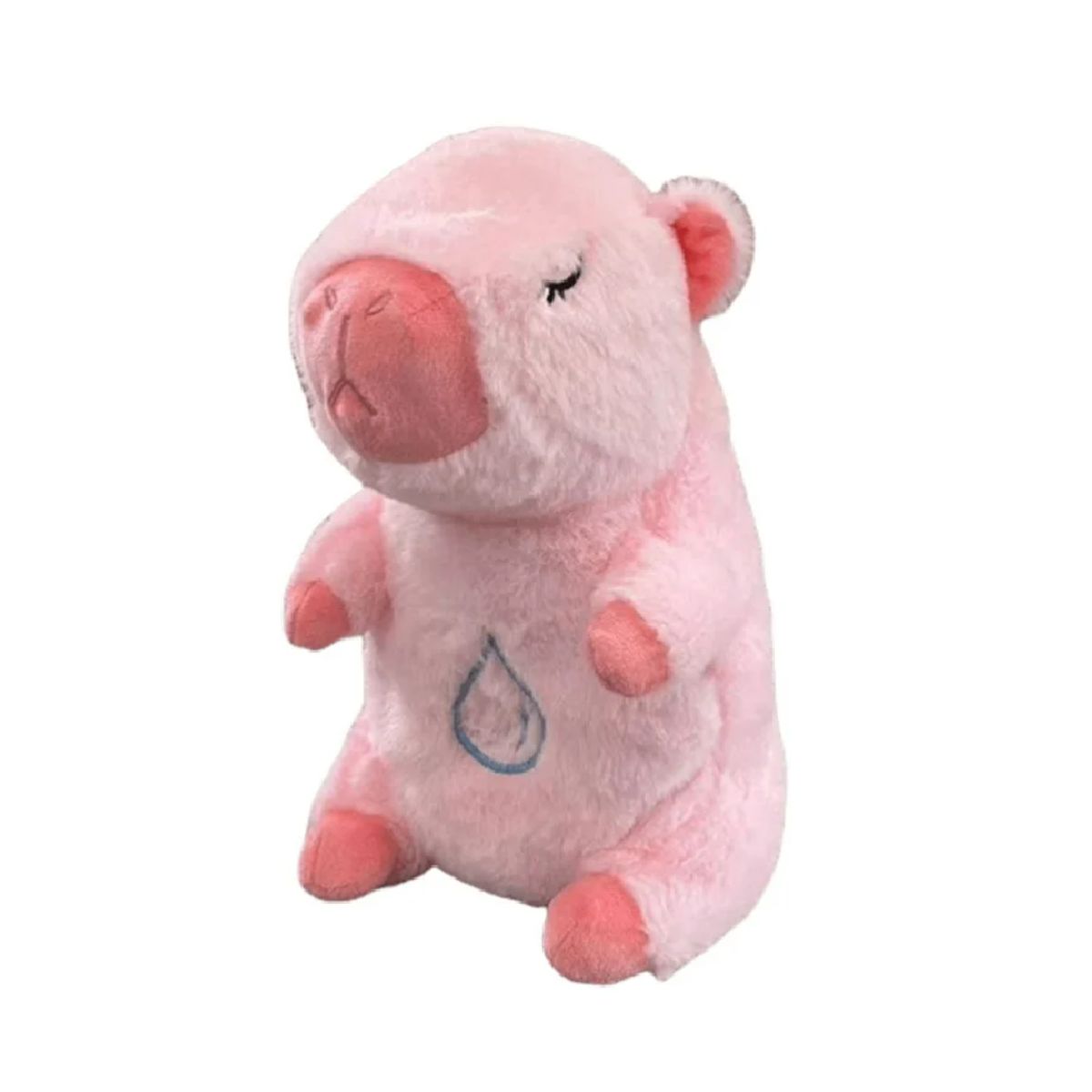 GENERICO - CAPIBARA DORMILÓN QUE RESPIRA ROSADO MUSICAL RELAJANTE