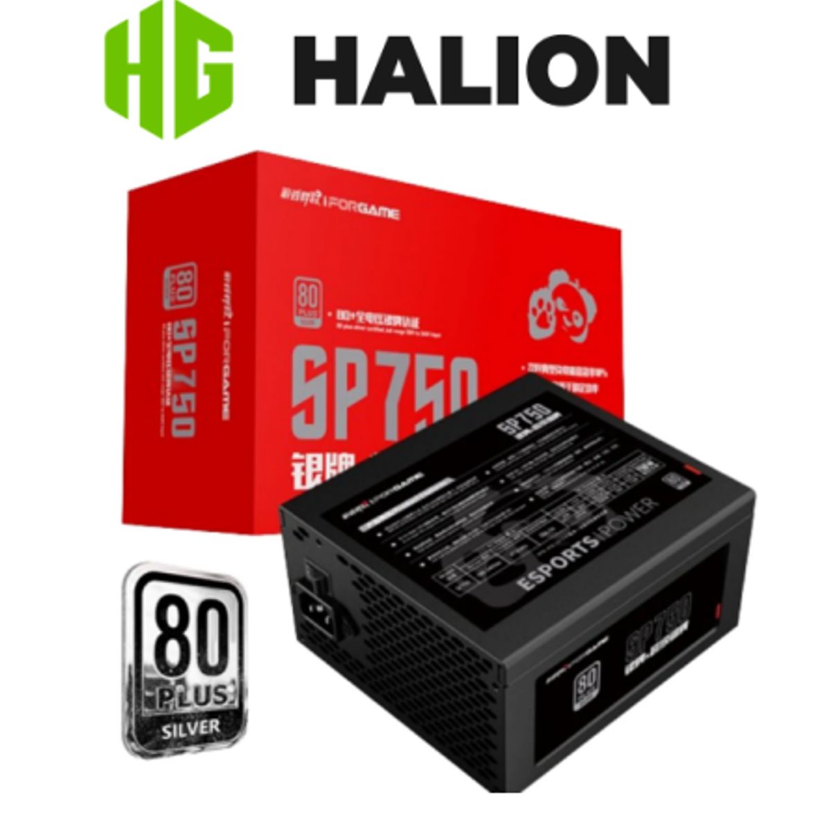 HALION - Fuente de poder SP750 con Ventilador silencioso HALION