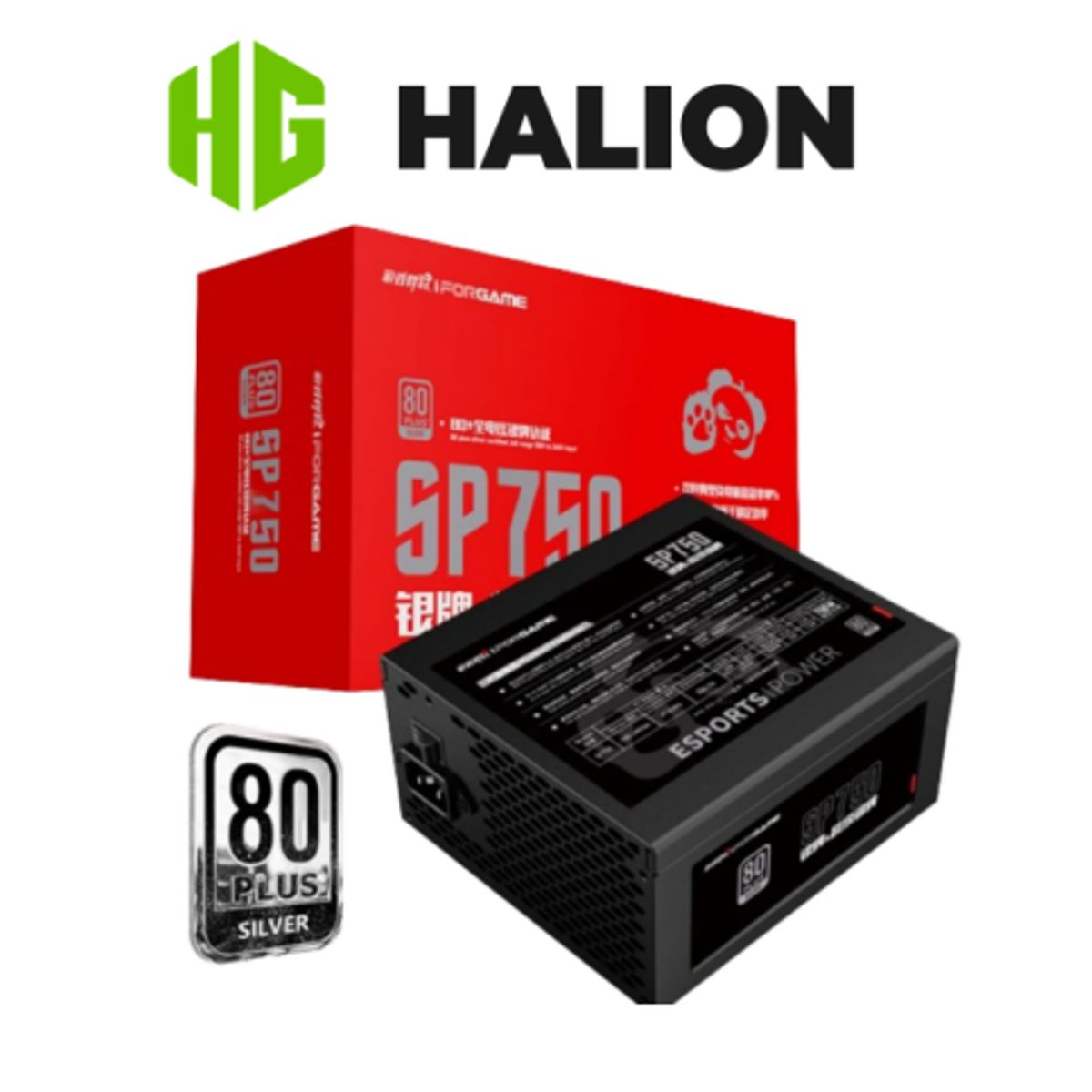 HALION - Fuente de poder SP750 con Ventilador silencioso HALION