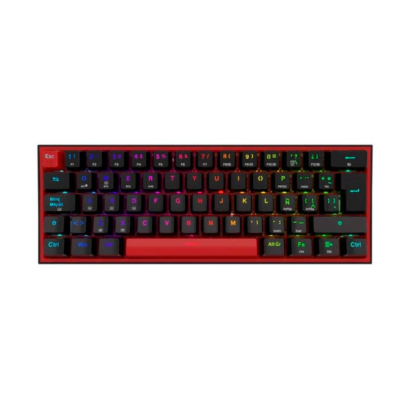 REDRAGON - Teclado Redragon FIZZ PRO K616-RGB-B Wireless 60% Black