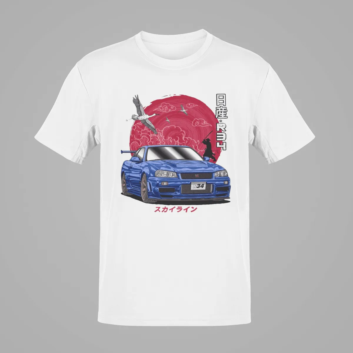 GENERICO - Polo Nissan GTR34 Skyline Camiseta Carro JDM Algodon