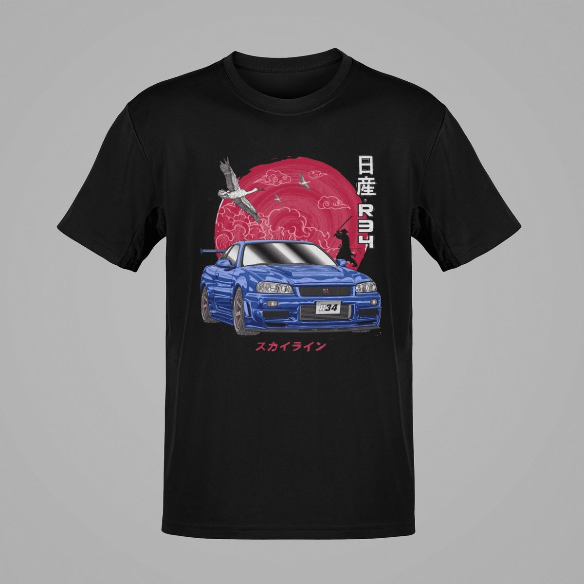 GENERICO - Polo Nissan GTR34 Skyline Camiseta Carro Tunning Algodon