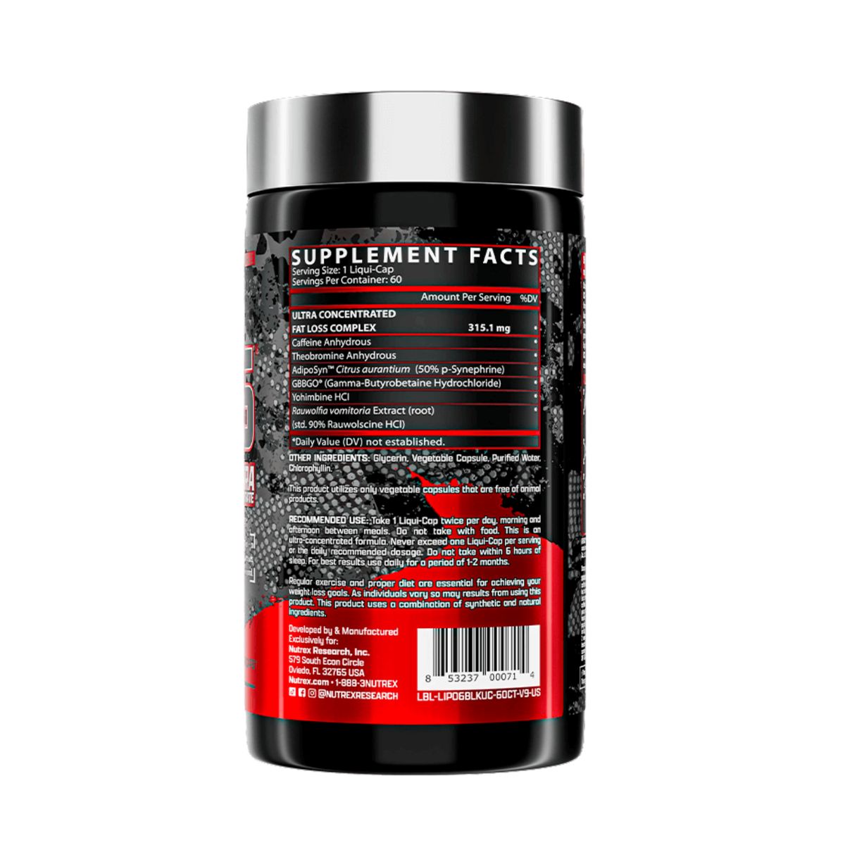 GENERICO - LIPO 6 BLACK ULTRA CONCENTRATE 60 CAP