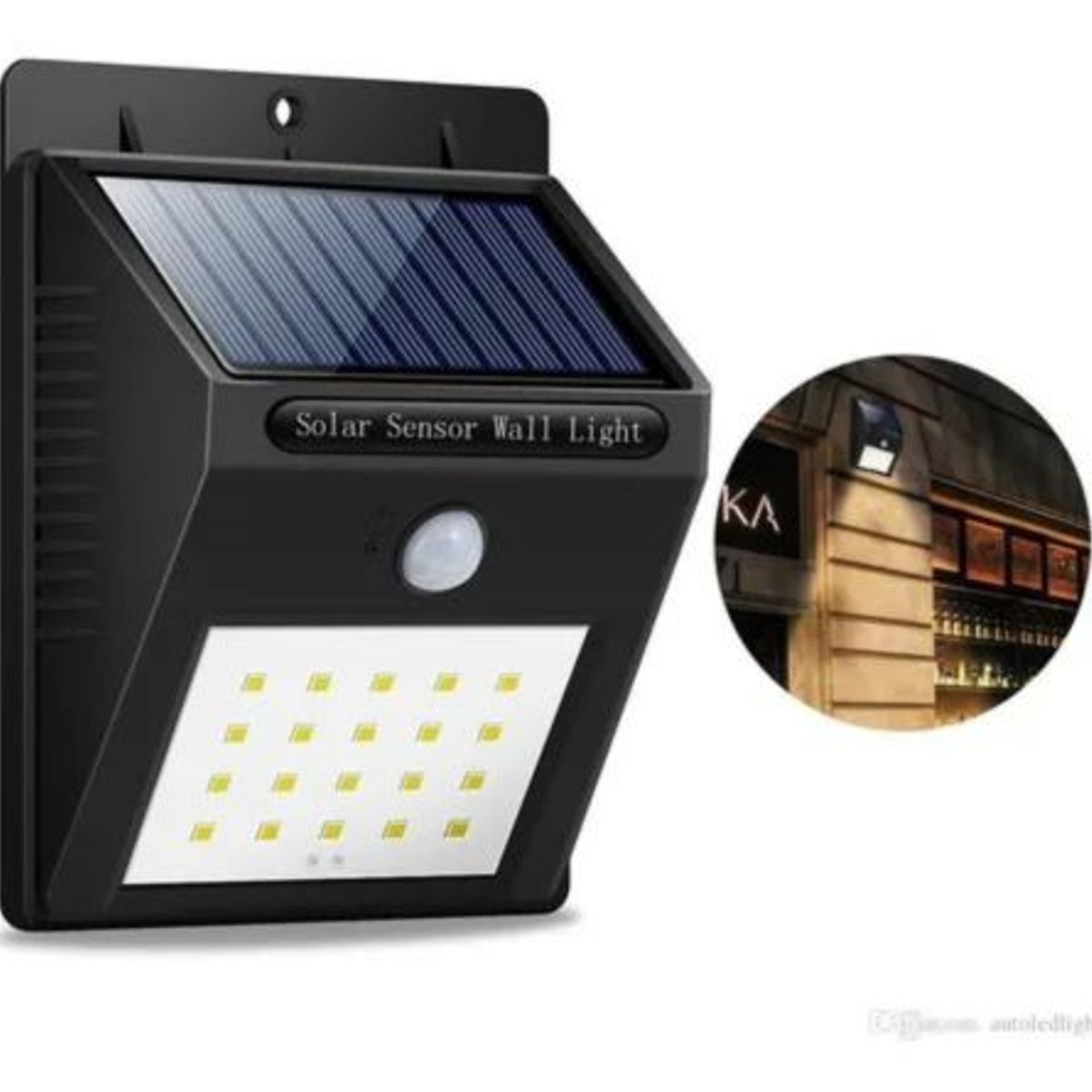 GENERICO - Foco Solar Led Lampara Con Sensor Movimiento