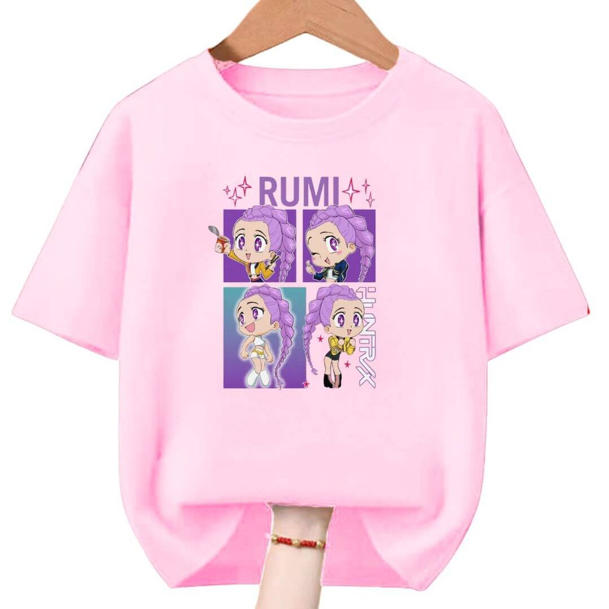 GENERICO - Polos Algodon Rumi Kpop Guerreras Demon Hunters  - Tallas 6 al XL