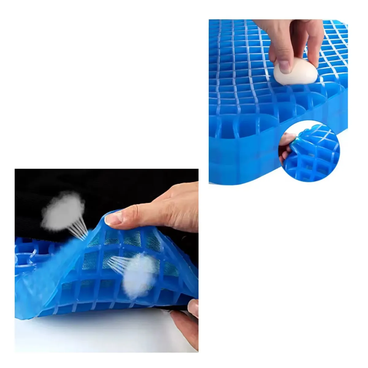 GENERICO - Cojín Asiento de Gel Ergonómico para sillas de 600grms