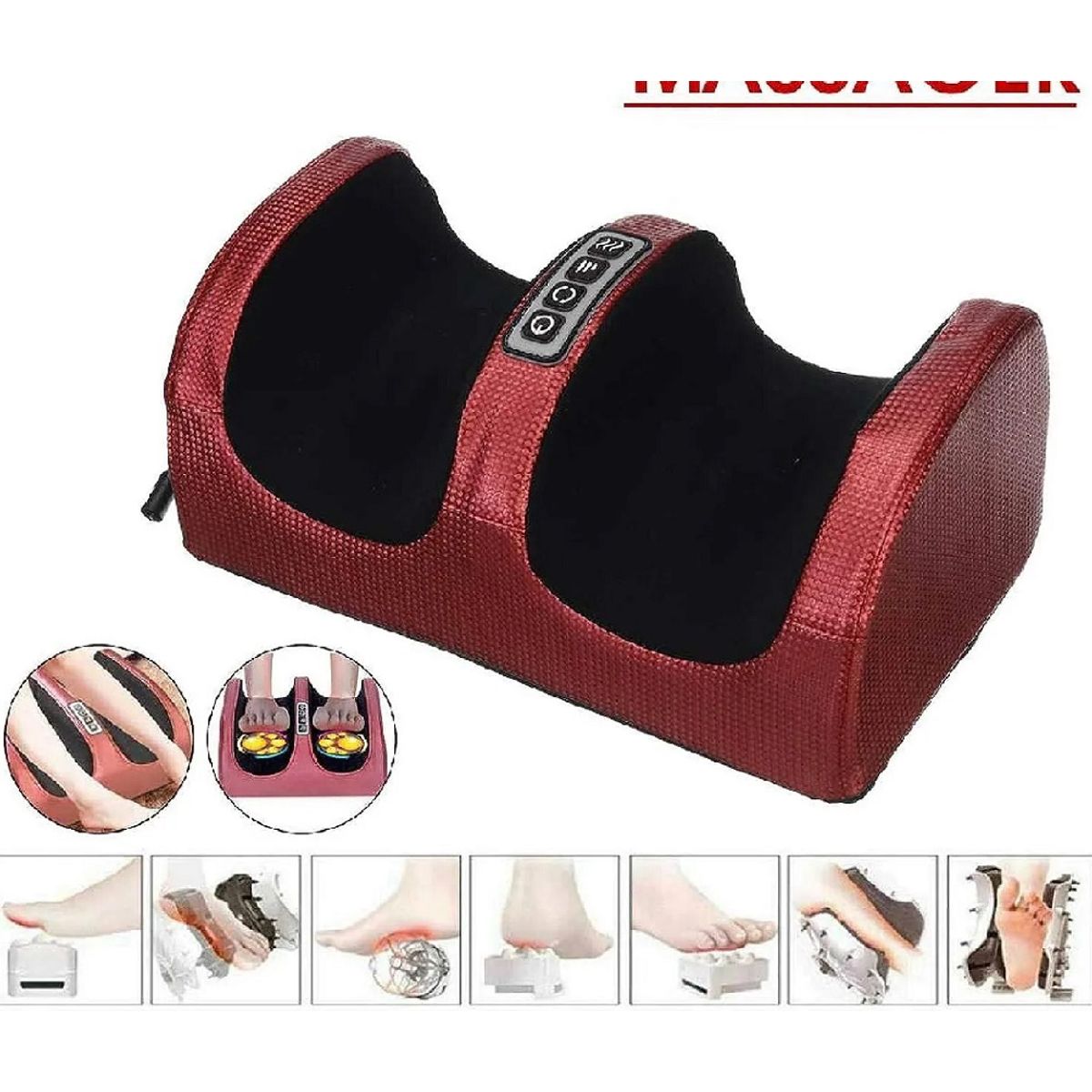 GENERICO - Masajeador de Pies Electrico Shiatsu Portatil