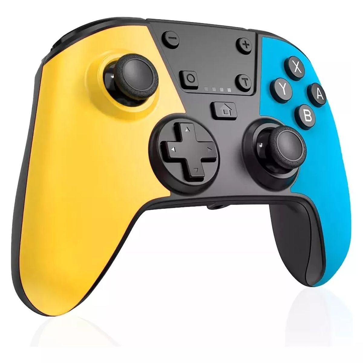 SEISA - Mando Para Nintendo Switch Pro Controller Y PC Azul Con Amarillo